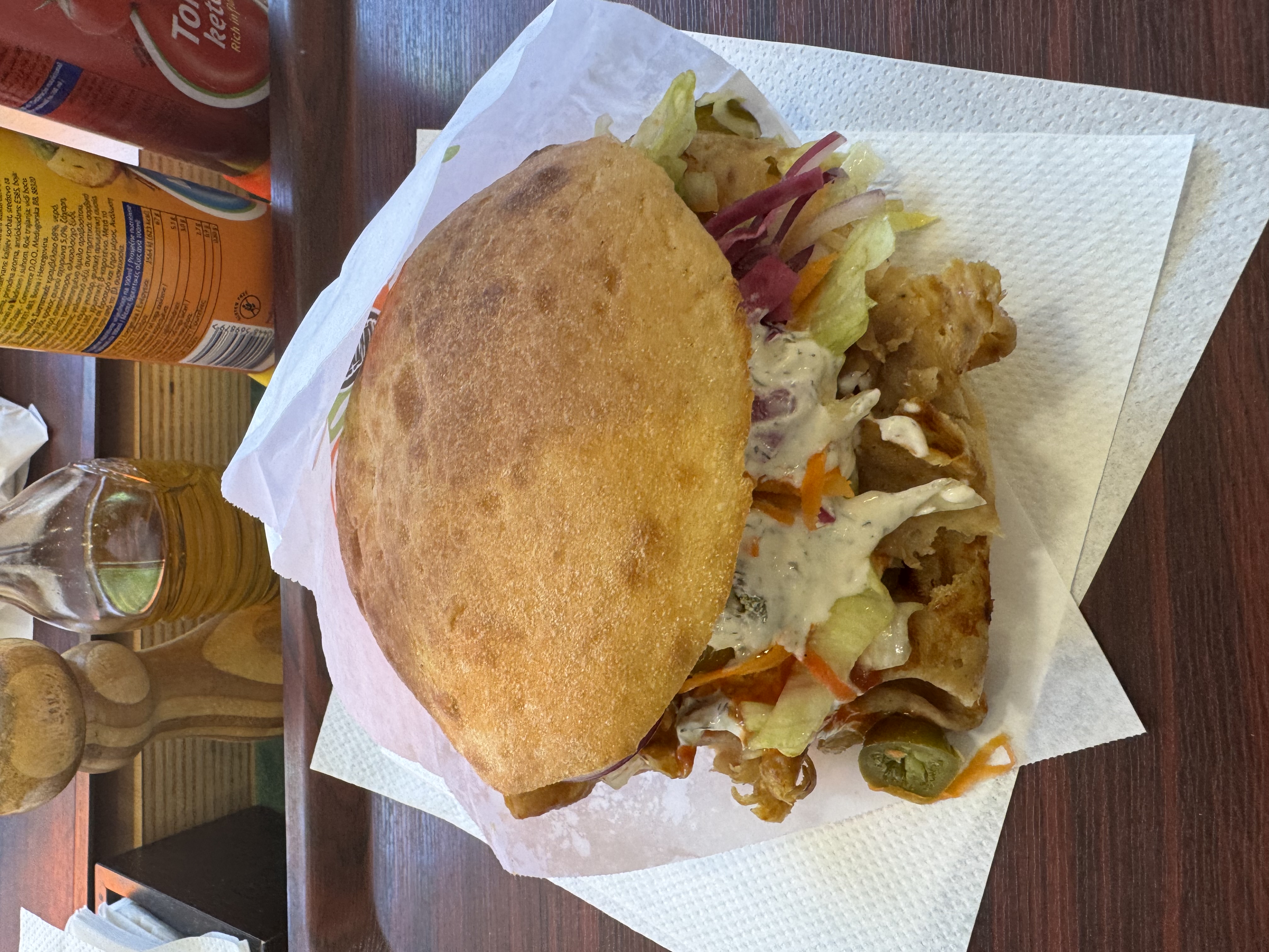The giant lunch kebab that needed both hands
