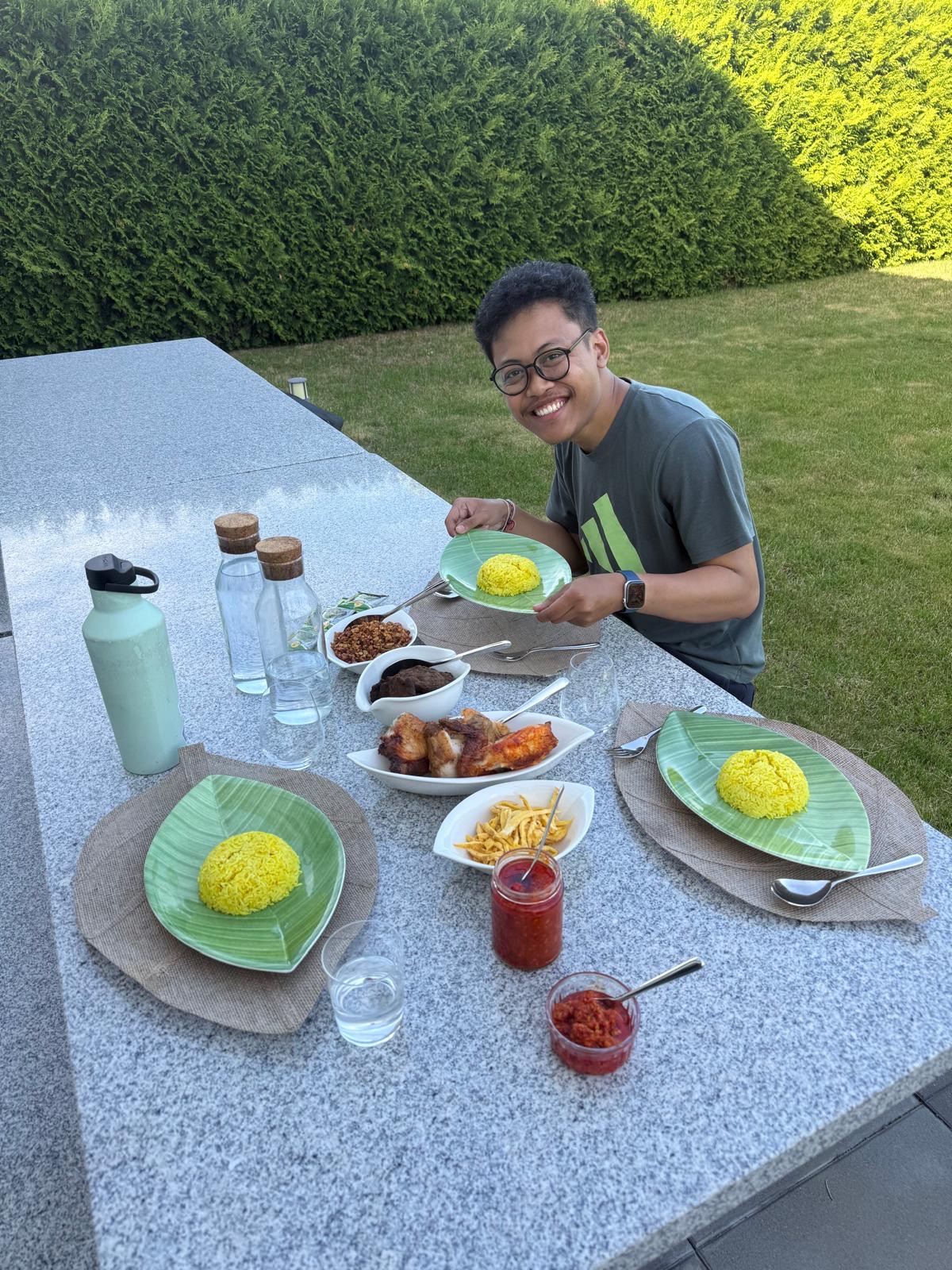 Nasi Kuning Under a Swiss Sky